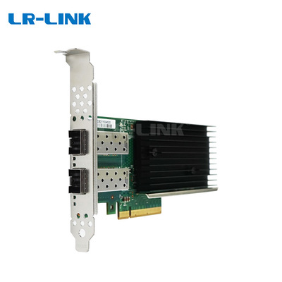 PCIe x8 双光口10G SFP+以太网网络适配器（基于Intel主控）